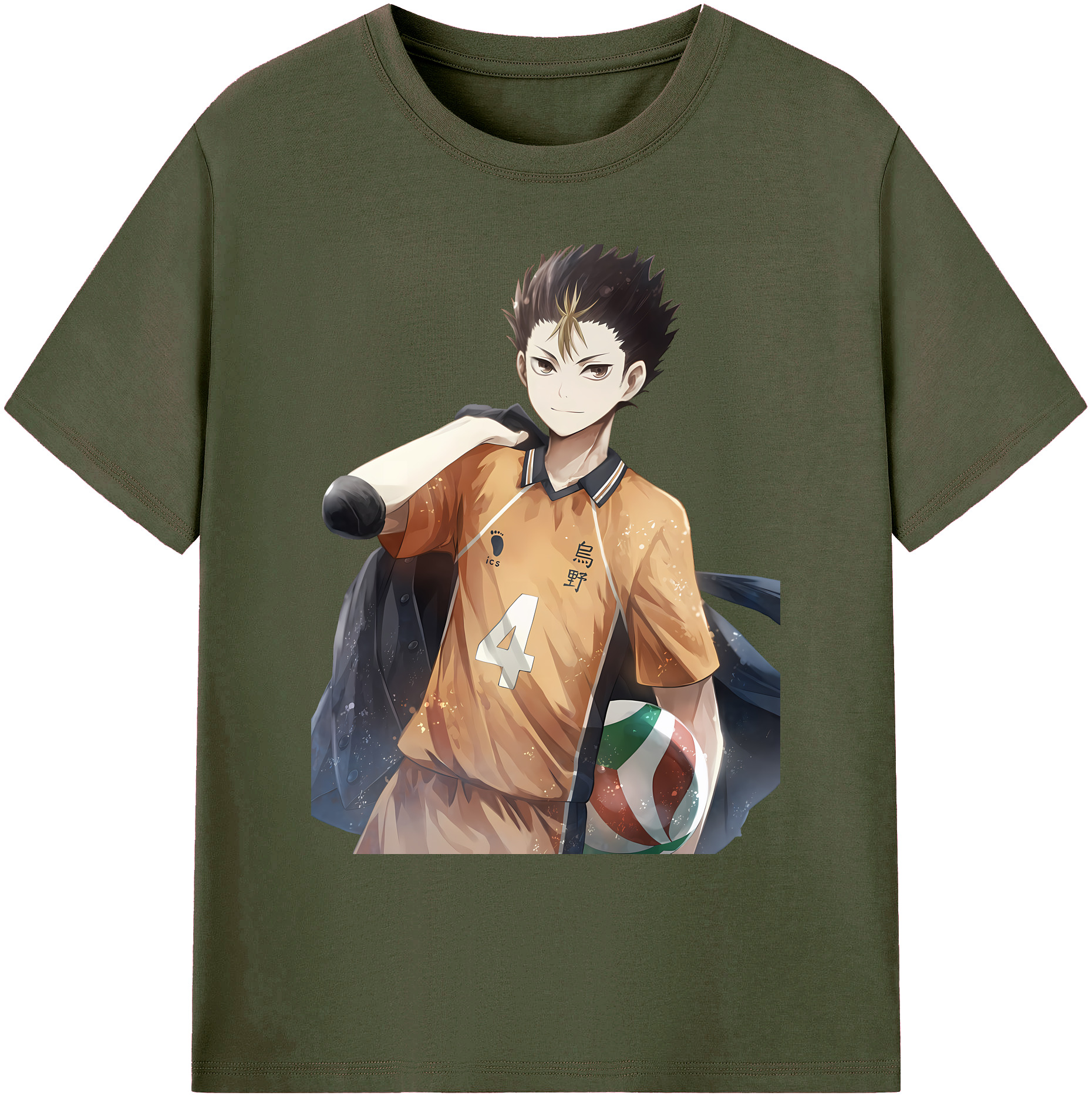 （画像用） ハイキュー!! Haikyu!! 綿100％ メンズ半袖Tシャツ｜肌触りやわらか＆通気性